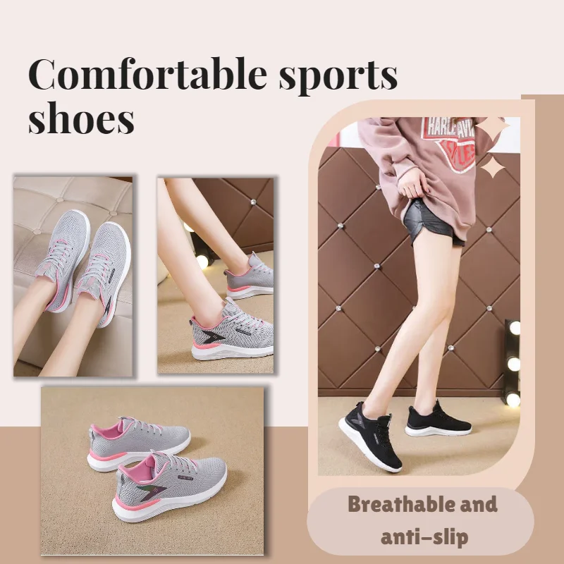 Tênis de corrida leve respirável feminino para primavera outono esportes casuais tênis atléticos para mulher multifuncional comfor