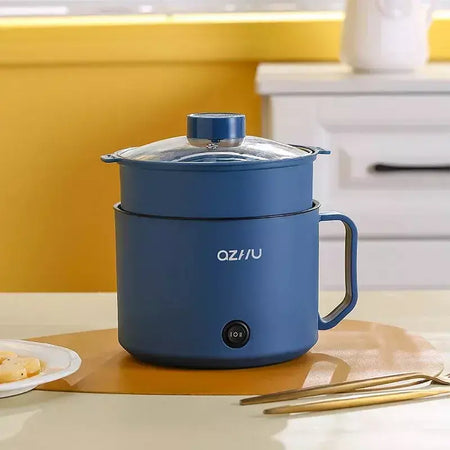 Panela elétrica de arroz multifuncional, 1,8l, pan de aquecimento, macarrão, ovos, sopa, vaporizador, antiaderente, eletrodoméstico