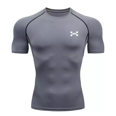 Camisa respirável Rashguard de compressão masculina, ajuste seco, camiseta esportiva MMA Fitness Gym, camisa de corrida, alta qualidade