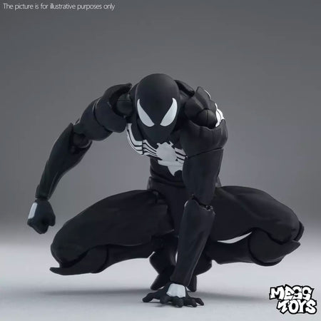 Novos brinquedos bagunça figura do homem-aranha terno preto vizinho simbionte messto brinquedos escarlate vizinho figura de ação ct brinquedos preto vermelho homem aranha