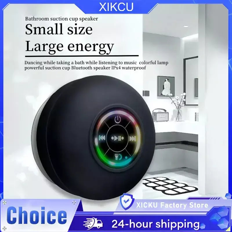 Alto-falante sem fio recarregável, bluetooth, com luz colorida, portátil, mini alto-falante para casa, acampamento ao ar livre