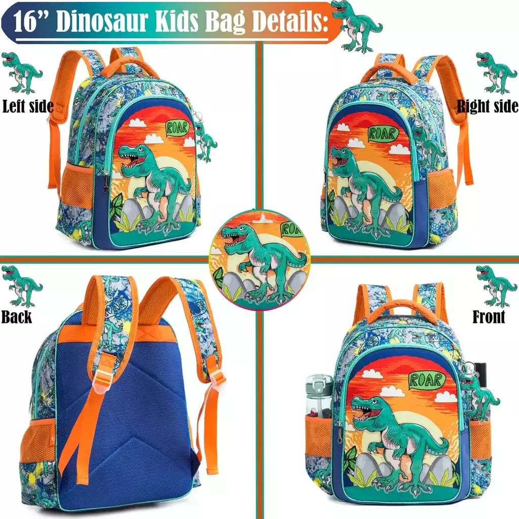 Bikab-Mochila Astronauta para Meninos, Mochilas Escolares, Bookbag para Crianças, Dinossauros, Kawaii, Novo Estilo