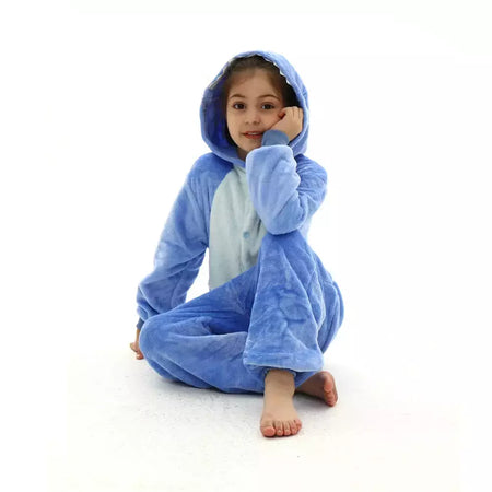 Children Stitch Pijama de flanela, Unicórnio Kigurumi Onesies, Blanket Sleepers, Kigurumi, Crianças, Meninos, Meninas, Bebê, Inverno