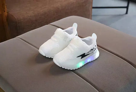 Crianças sapatos luminosos meninos e meninas brilhando luz malha tênis crianças pequenas tênis brilhantes crianças led light up sapatos