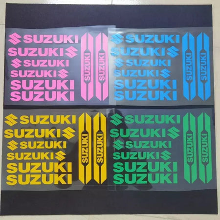Para suzuki motocicleta adesivos decorativos personalizados corpo capacete absorção de choque criativo à prova dwaterproof água modificado adesivos