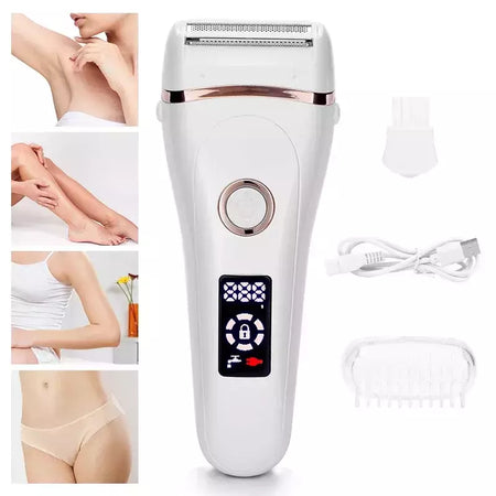 Depilador elétrico indolor para mulheres, USB recarregável, portátil, USB, depilação, máquinas de barbear femininas, aparador de pêlos feminino, barba