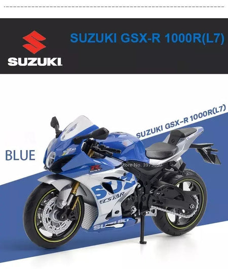 1:12 apulia rsv4 suzuki gsx liga modelo de carro da motocicleta brinquedos diecast roda dianteira direção suspensão da roda traseira presentes das crianças
