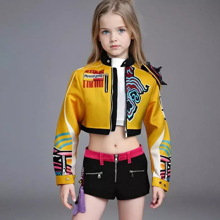 2025 halloween crianças cosplay desempenho traje roupa K-POP rumi grupo concerto roupas de halloween brinco acessório
