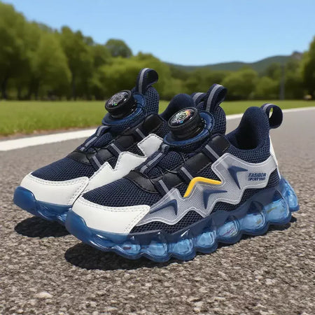 Crianças sapatos esportivos meninos moda correndo lazer malha confortável ao ar livre crianças sapatos casuais tênis leves tênis