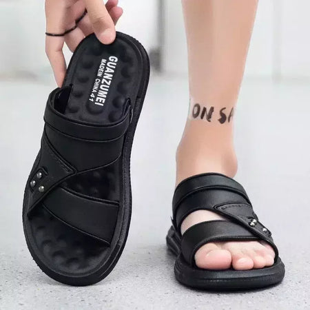 Sandália macia masculina, chinelos de luxo, chinelos de sala de estar masculino, sapatos para passear em casa, adulto, 2024