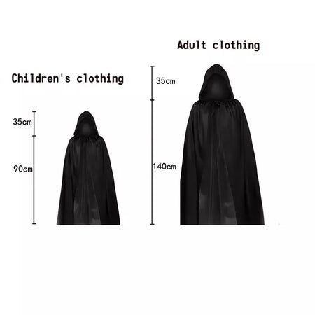 Fantasia de Cosplay de Halloween para Crianças e Adultos, Esqueleto Durável, Robe Fantasma, 2025