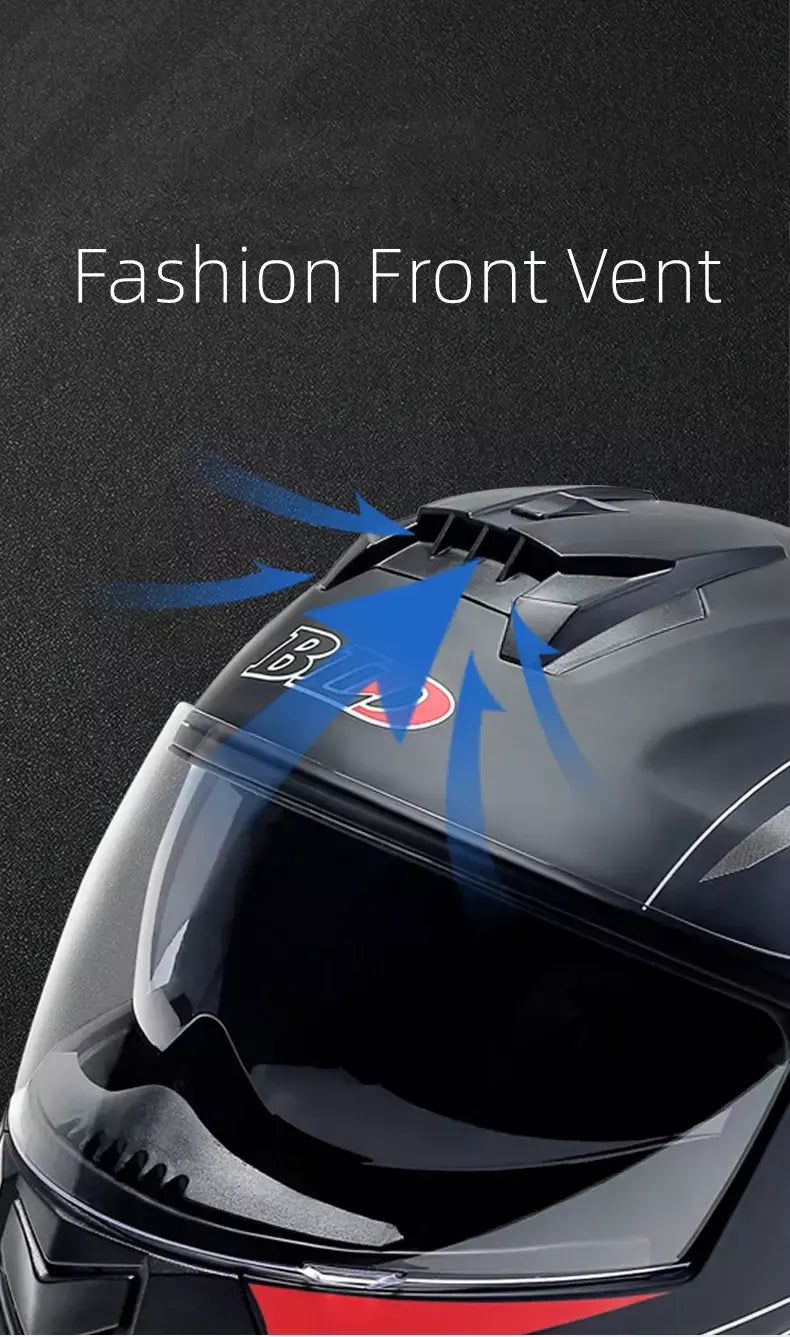 DOT Aprovado Capacete de corrida de motocicleta, lente dupla legal, cara cheia, piloto quente, modular, inverno