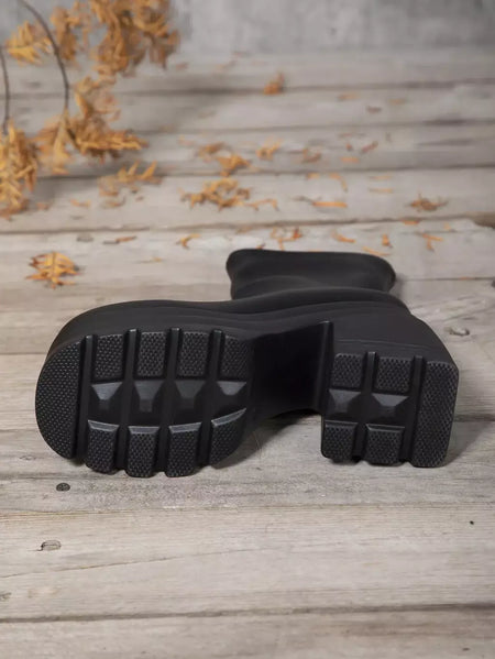 Mulheres nova moda botas curtas mulheres sexy bota de couro dedo do pé quadrado casual zíper salto alto casual sola grossa sapatos femininos zapatos