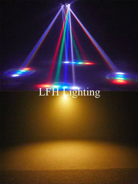 Controle remoto led feixe de luz cabeça móvel dmx vermelho & verde laser âmbar flash efeito iluminação dj discoteca festa luzes palco