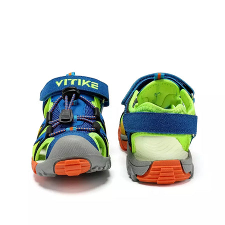 Sandálias esportivas para meninos e meninas, sandálias de verão para crianças, bico fechado, sapatos atléticos de água, sandálias para piscina e praia
