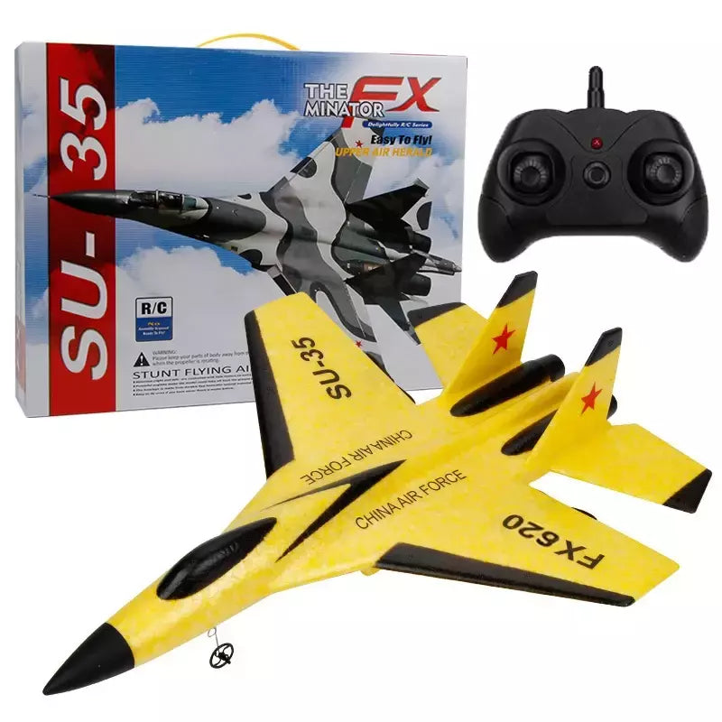 Avião de combate de controle remoto para crianças, RC Foam Aircraft, SU-35 Plane, 2.4G Radio Control Glider, brinquedos para meninos