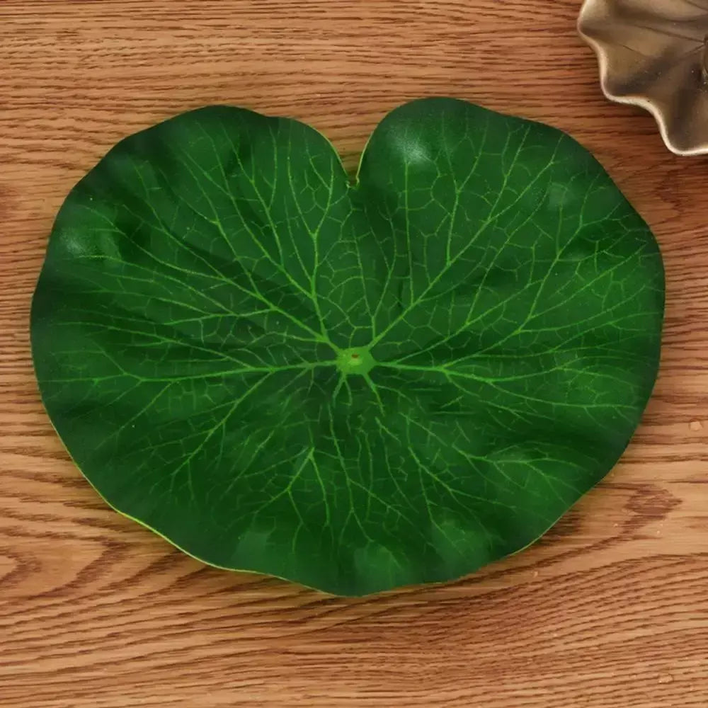 Lifelike Floating Lotus Artificial Flower Decoration, Water Lily, Micro Paisagem para Casamento, Lagoa, Jardim, Decoração de Plantas Falsas, 10pcs