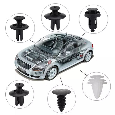 Clipe de fixação automática, corpo de carro misto, pino retentor, rebite, porta, guarnição, painel, kit de fixação, clipes de carro, caixa ou saco, embalagem