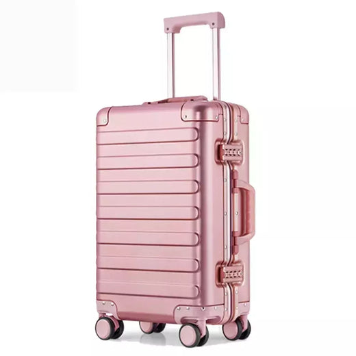 Mala De Carrinho De Alumínio Completo, Mala Anti-Roubo, De Grande Capacidade, Durável TSA Bloqueio, Conjunto De Bagagem De Viagem Para O Exterior