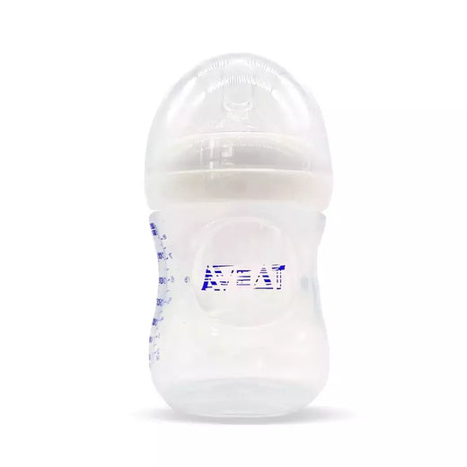Garrafa de bebê anti-inchaço, Material PP de grau alimentício do bebê, Mamilo de silicone de leite materno, BPA Free, 150ml, 250ml