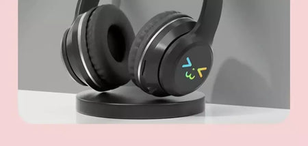 Orelhas de gato fone de ouvido rgb luz sorriso rosto tws fone de ouvido gradiente novo fone de ouvido rosa menina presente adequado para qualquer telefone