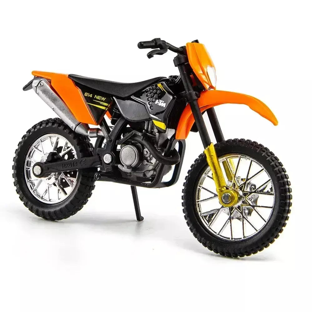450 SX-F liga modelo de motocicleta 1:18 diecasts portátil corrida dedo motobike simulação coleção brinquedos para crianças