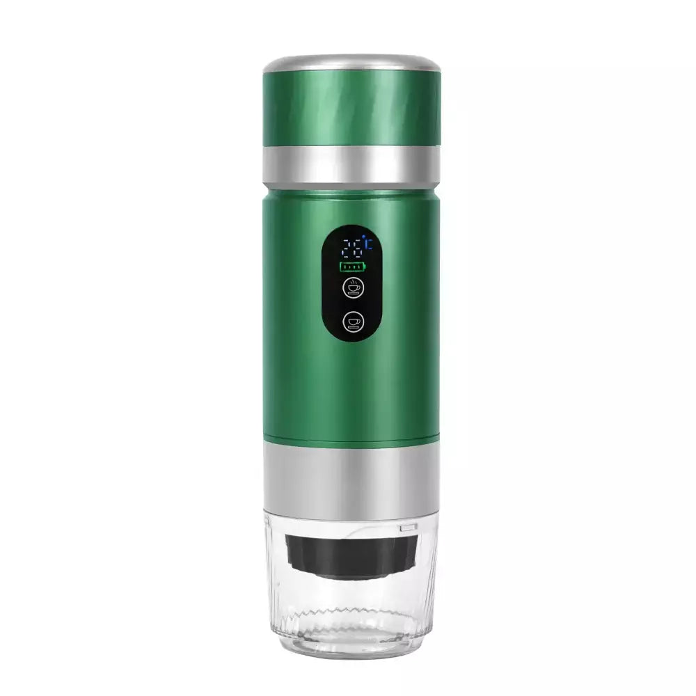 Máquina de café expresso elétrica portátil 72w, para carro e casa, acampamento, cafeteira 3 em 1, cápsula em pó, viagem, cafeteira