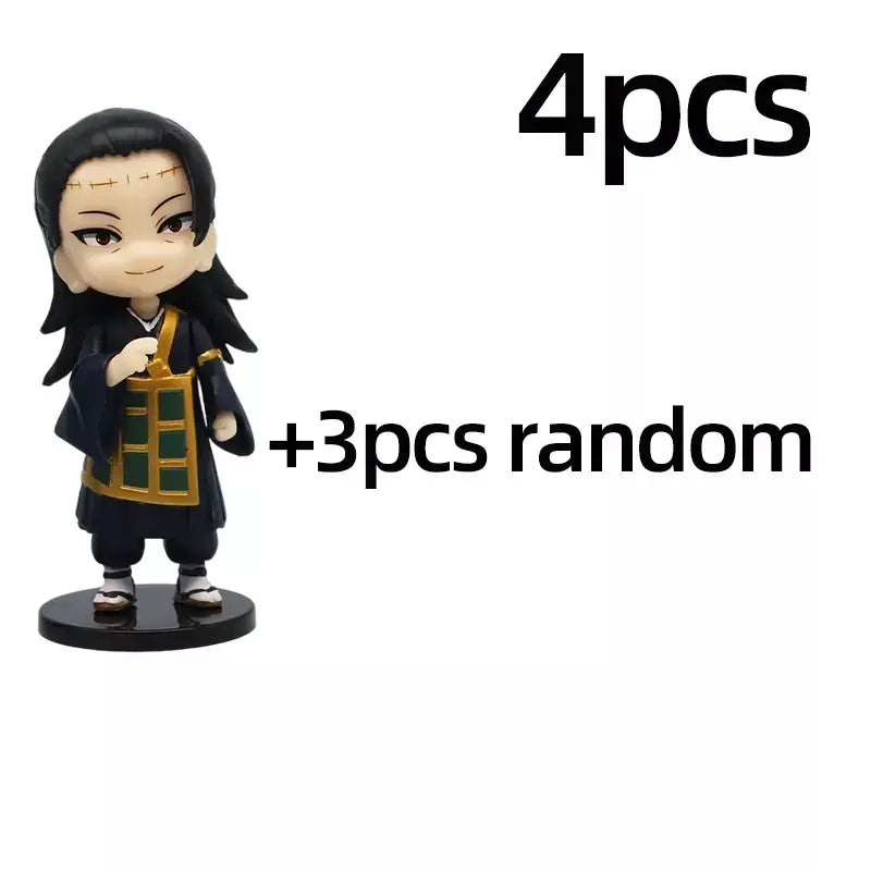 Jujutsu Kaisen Q Posket Figure, Satoru Gojo, Itadori Yuji, Geto Suguru, Nobara Megumi, Enfeites de Personagem, 9cm