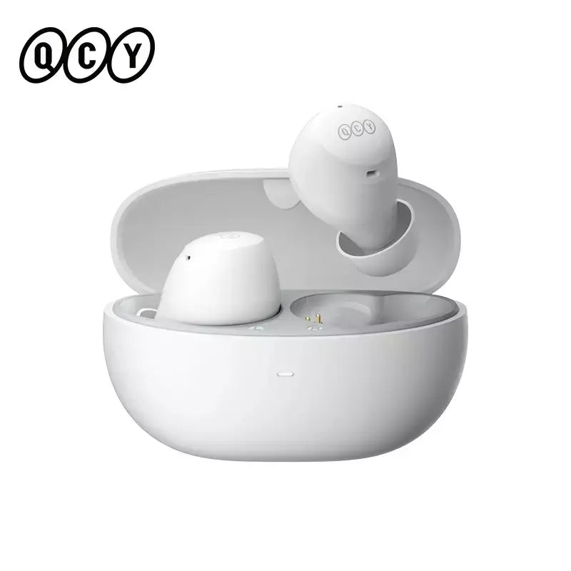 QCY-HT07 ANC Fones De Ouvido Sem Fio, Auscultadores HiFi, Cancelamento de Ruído, Earbuds TWS, 6 Microfone, Chamada AI HD, Reprodução 32H, 40dB, Bluetooth 5.2