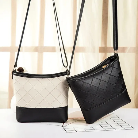 Bolsa de ombro única padrão floral para mulheres, Bolsa de balde pequena, Superfície macia, Material PU, Bolsa Crossbody elegante para senhoras
