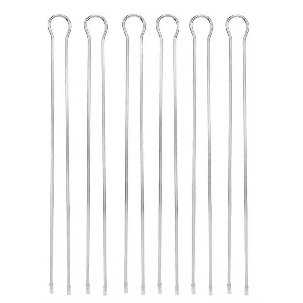 U-Shaped Reutilizável aço inoxidável BBQ Espeto, Food Grade, Churrasco, Carne, Legumes, Bife, Pintainho, Asa, Grelhar, 6Pcs Set