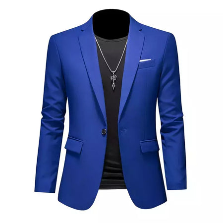 Blazer Casual de Negócios Masculino, Jaqueta Monocromática, Casacos Oversize, Smoking Masculino, Roupas de Marca, Roupas de Trabalho, Plus Size M-6XL