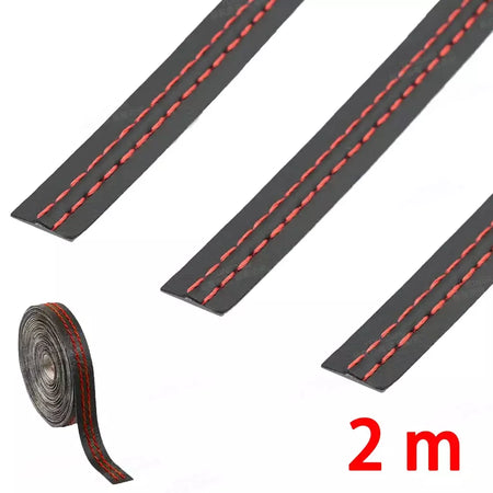 Linha de decoração de carro de 2 metros, tira decorativa, interior de carro, linha de decoração de couro, tira de tecelagem diy, decoração estilo carro