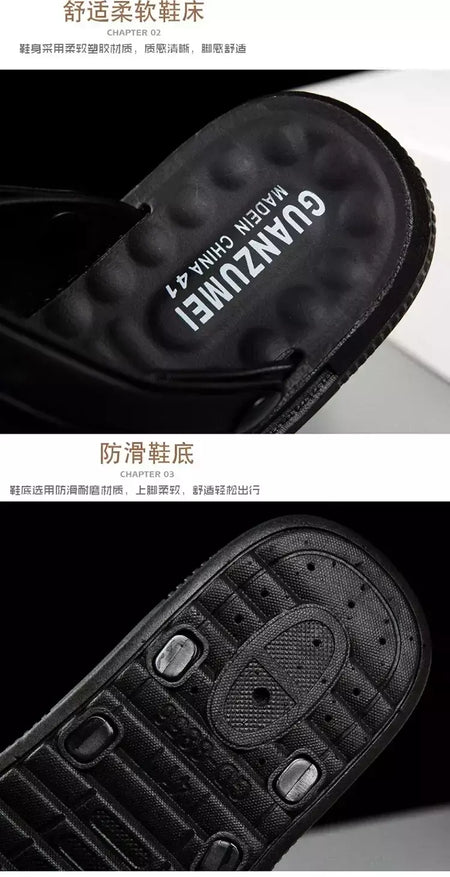 Sandália macia masculina, chinelos de luxo, chinelos de sala de estar masculino, sapatos para passear em casa, adulto, 2024