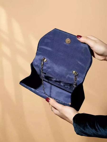 Espumante Velvet Evening Clutch Bag, Glitter Bling, brilhante, glamouroso, requintado, elegante, elegante, 1Pc