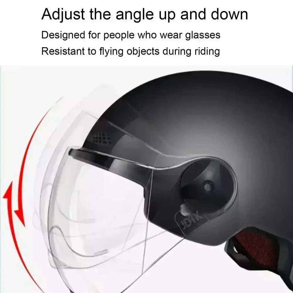 Capacete leve seguro e confortável para adultos - Óculos incluídos adequados para motocicleta E - Bicicleta de montanha