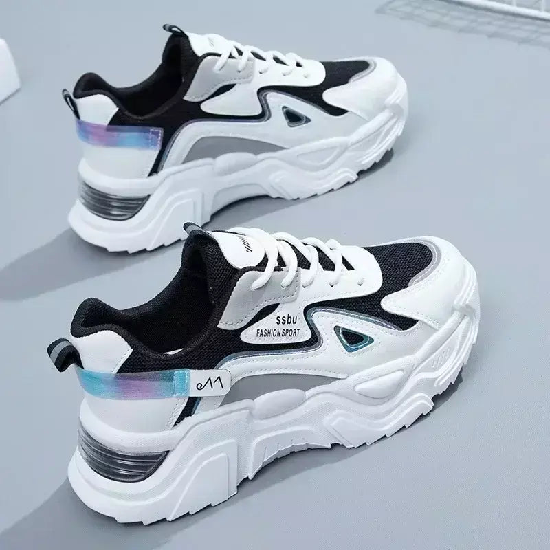 2025 tênis feminino plataforma sapatos planos mulher sapatos verdes formadores casuais senhoras tênis grossos sapatos femininos
