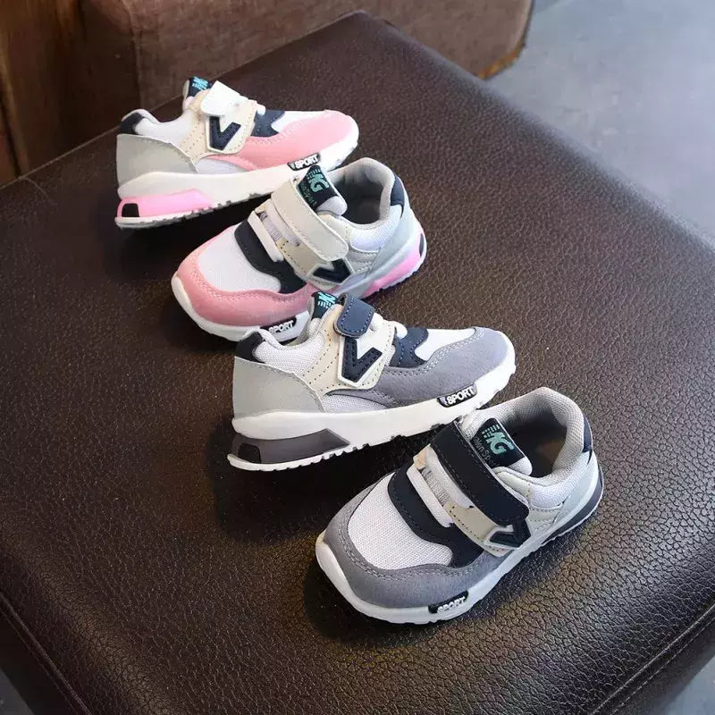 Sapatos de esportes respiráveis para crianças, Sapatos de corrida antiderrapantes, Baby Boots, Solado Macio, Meninos, Meninas, Crianças, Caminhando, Primavera, Outono