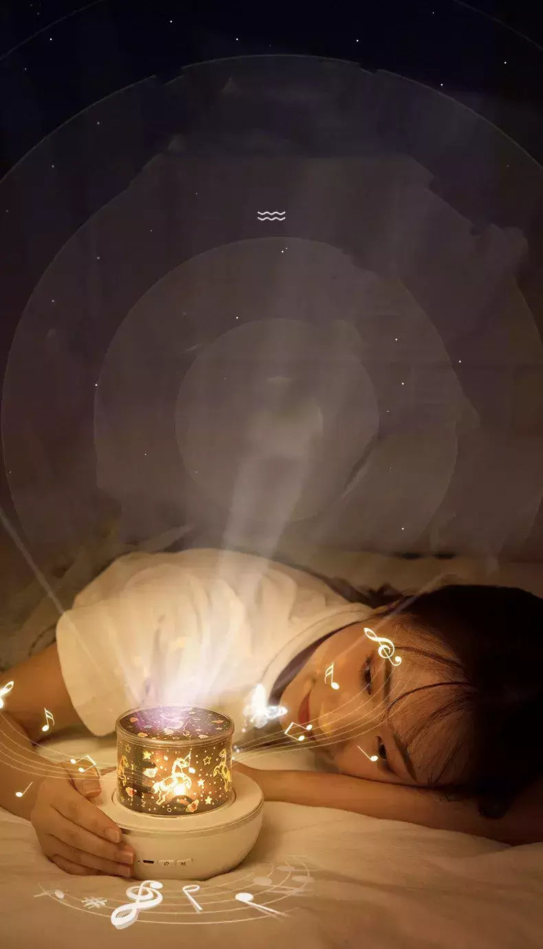 Luz noturna estrelada do projetor, céu giratório, lâmpada da lua, lâmpada da galáxia, decoração do quarto do repouso, luzes do Natal para miúdos, presente