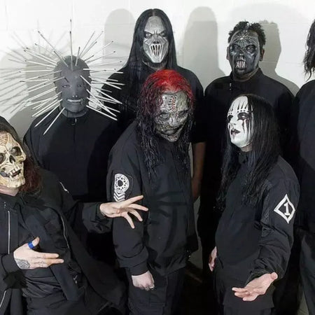 Máscara de látex de palhaço Heavy Metal Rock Slipknot Horror Skull Taylor Halloween Costume Prop perfeito para cosplay, festas, festivais
