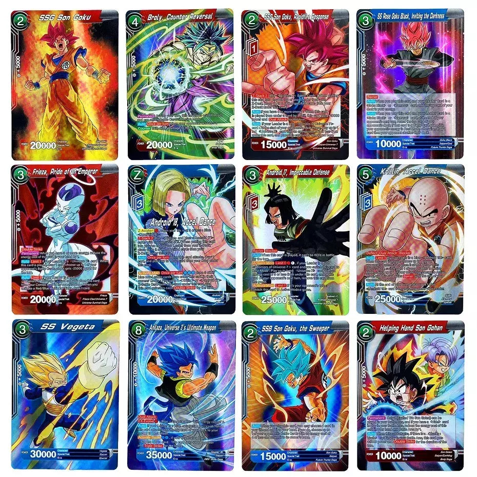 Cartão brilhante Dragon Ball Super Saiyan Goku 2025 - Série de autógrafos assinados Son Goku, cartão comercial colecionável clássico para adultos
