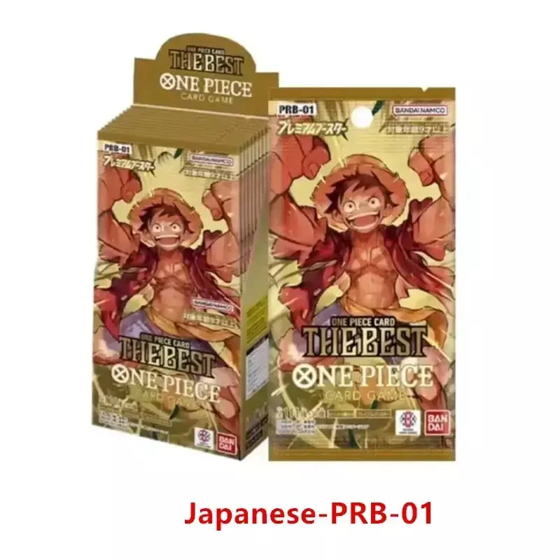 Uma peça tcg caixa de reforço de cartão de jogo japonês selado autêntico japonês OP01-OP13 série completa caixa de reforço cartões de coleção de jogo