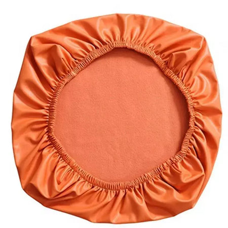 Capa de assento de cadeira de couro pu elástica 38-52cm para casa escritório hotel cadeira capa de assento protetor de assento de jantar slipcover