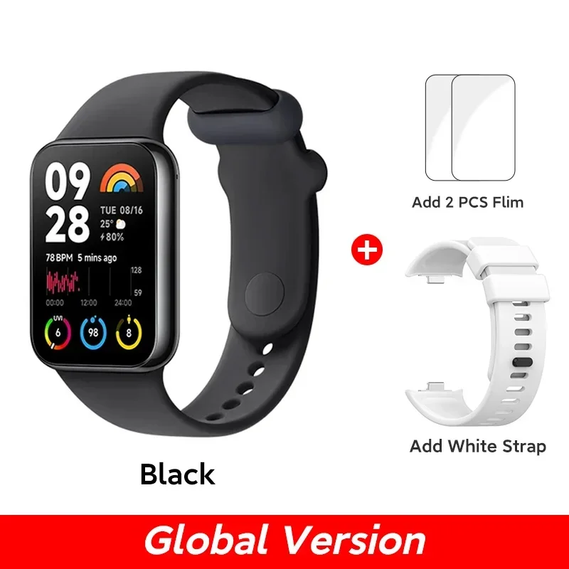 Versão global xiaomi mi band 8 pro pulseira inteligente 5atm à prova dwaterproof água 150 modos esportivos 1.74 "tela amoled gps oxigênio no sangue