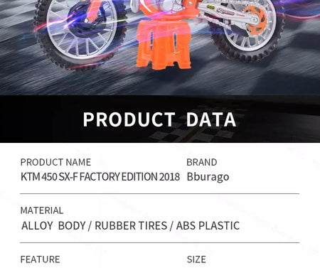 Bburago veículos colecionáveis sementemente revestido, edição de fábrica estática em fundição, modelo de motocicleta 1:18 e 2018