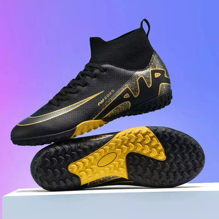 Sapatos de futebol profissional para homens, botas de futebol para meninos, tornozelo, antiderrapante, tênis TF, FG, calçados esportivos confortáveis, unissex, novos