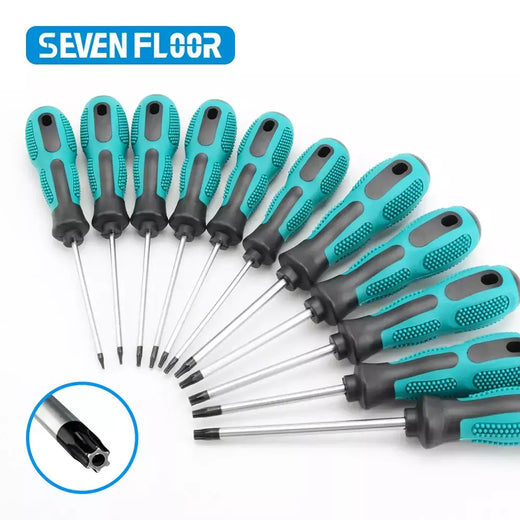 Conjuntos de chave de fenda torx magnética precisão t5 t6 t7 t8 t9 t10 t15 t20 t25 t27 t30 torx controlador segurança reparação kit ferramentas manuais