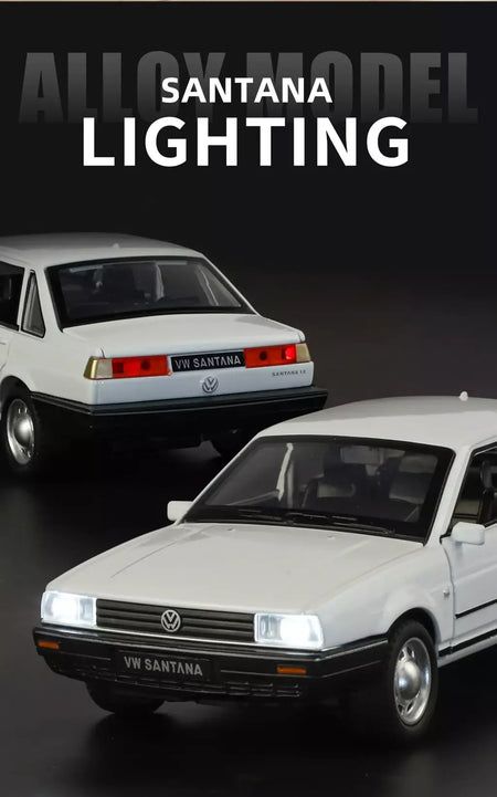 1:32 volkswagen santana liga de metal modelo fundido carro som & luz puxar para trás alta simulação carro de brinquedo das crianças presentes aniversário