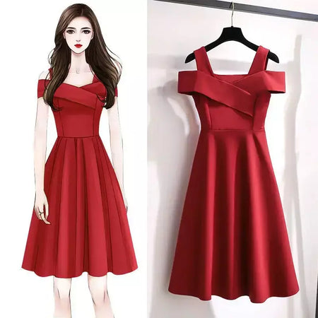 Plus size 2022 plus size feminino moda elegante vestido emagrecimento cintura-equipado saia verão atacado para meninas rechonchudas