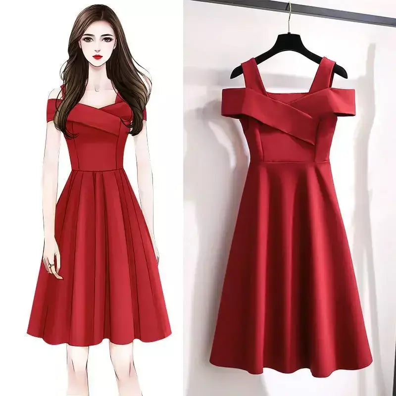 Plus size 2022 plus size feminino moda elegante vestido emagrecimento cintura-equipado saia verão atacado para meninas rechonchudas